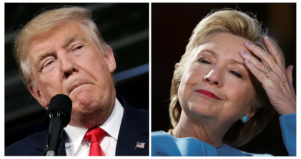 Donald Trump, Hillary Clinton. 